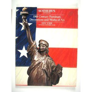 Sothebys Auction Catalog New York 19th Century Furniture Decorations Art 1985